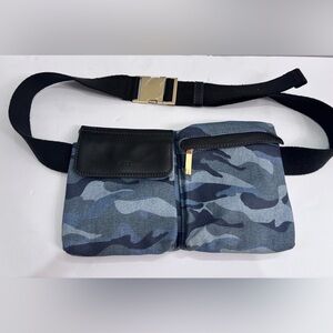 G.I.L.I. Blue denim Camouflage Belt bum bag